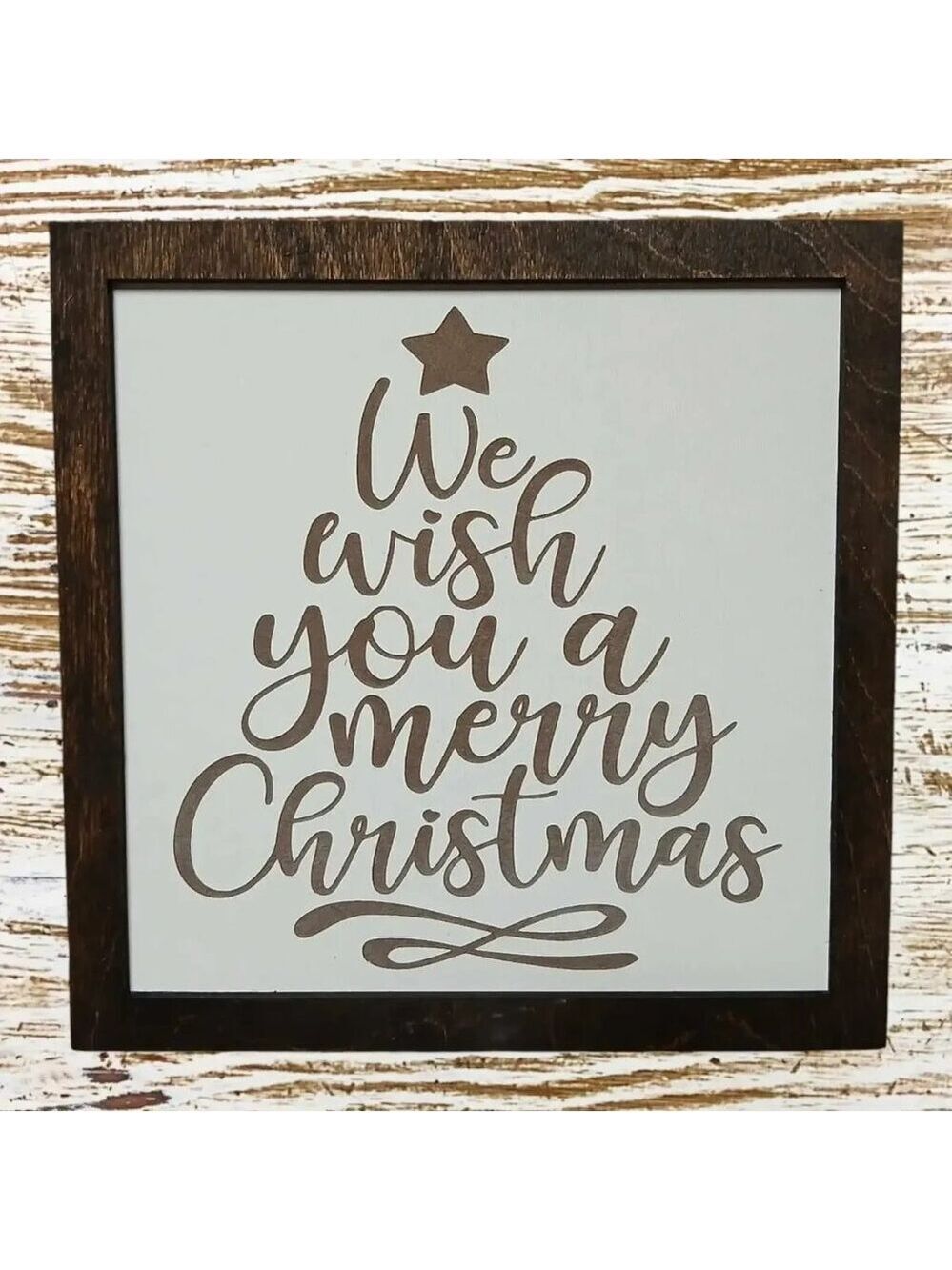 ($8) We Wish You A Merry Christmas Sign